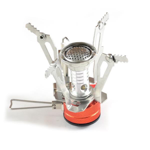 Power Coated Finishing Portable Folding Backpacking Gas Stove with Piezo Ignition
