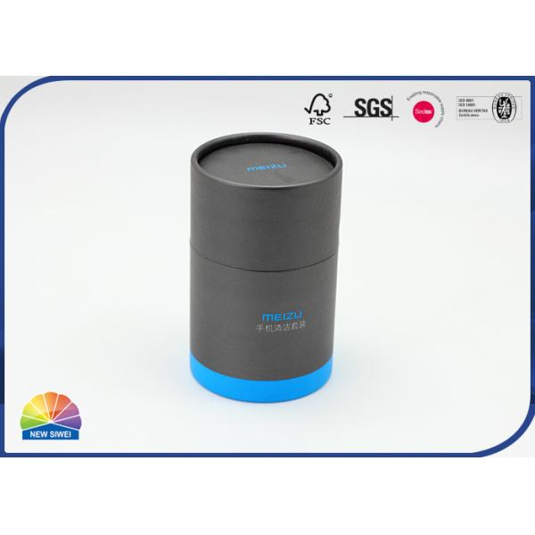 Produto da eletrônica que empacota o tubo de papel preto Matte Lamination