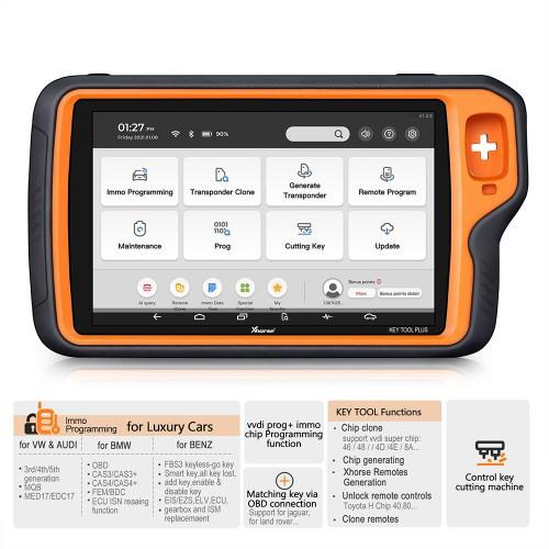 Xhorse VVDI Key Tool Plus Pad Plus Solder-Free Adapters and Cables Full Set XDNPP0CH 16pcs Get Free One Year Unlimited MB and ID48 96bit Tokens