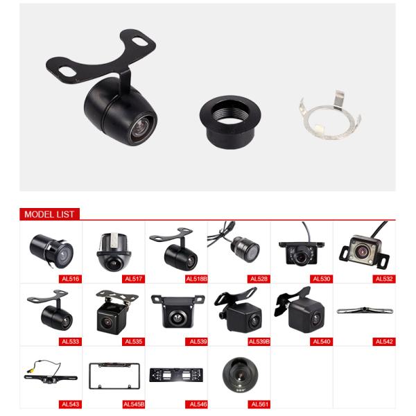 Aftermarket Front And Rear Car Camera System With -30-80 Celsius Degree Work Temperature