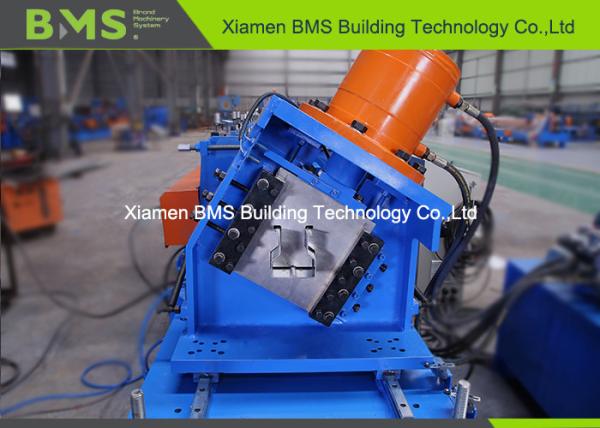 Servo Motor Drive Metal Stud And Track Roll Forming Machine To Storage Shelf Rack Column
