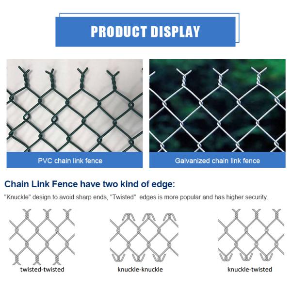 Black PE powder Coated 65mm*65mm Chain Link Mesh for Australia 4.00mm wire