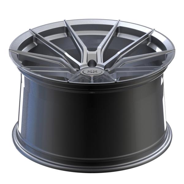 Silver Paint Monoblock Forged Wheels for Porsche Deep Concave Custom 1 Piece Rims
