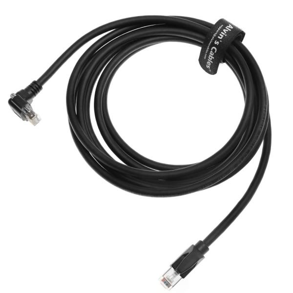 Câble GigE CAT6a à verrouillage à vis vertical d'Alvin pour caméras industrielles