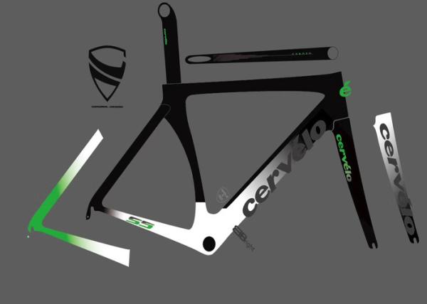 Pantone Color Decorative Bicycle Frame Decals OEM / ODM Available