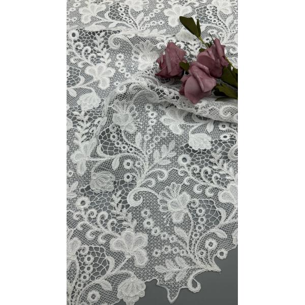 Embroidery Lace Fabric 100% cotton Luxary Party Style Laser Breathe Embroidered Fabric