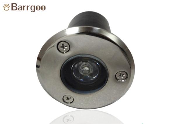 1w Mini Black Led Underground Light Round Shape With Aluminum Heat Sink