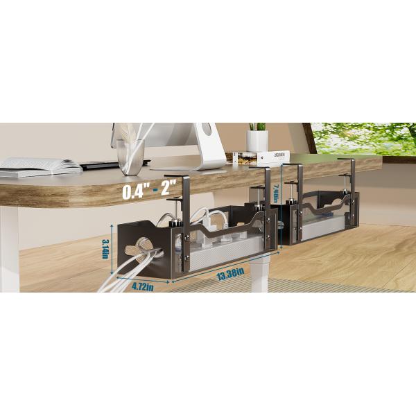 Custom Size Cable Duct Desk No Drilling Wire Management for Office Cable Concealment