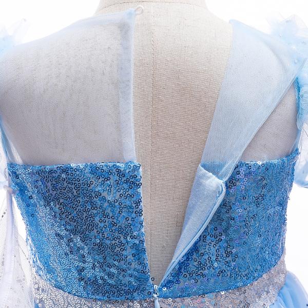 140CM Children'S Dress Up Costumes Princess Dresses Mesh Cape Detachable