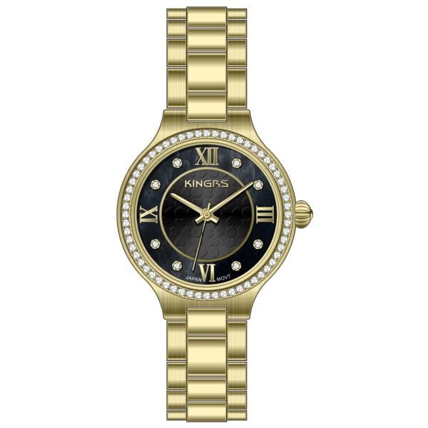 Full Stainless Steel Rose Gold Watch For Ladies , Quartz Wrist Watches