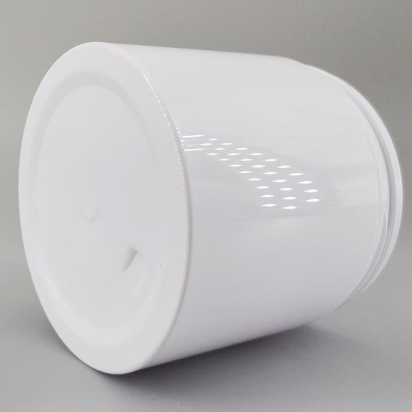 350ml White PET Plastic Jar With PP Screw Cap, Cylinder Wide Mouth Jar For Hair Gel Cosmetic Food Tooth Powder Packaging