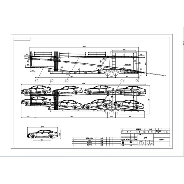 África Semi remolque confiable para vehículos: diseñado para el transporte eficiente de automóviles, garantizando la máxima protección y estabilidad
