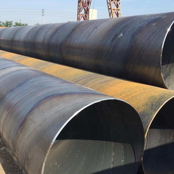 Black SSAW Steel Pipe X52 X65 G3444 Jis ,  A525 En10255 Tube