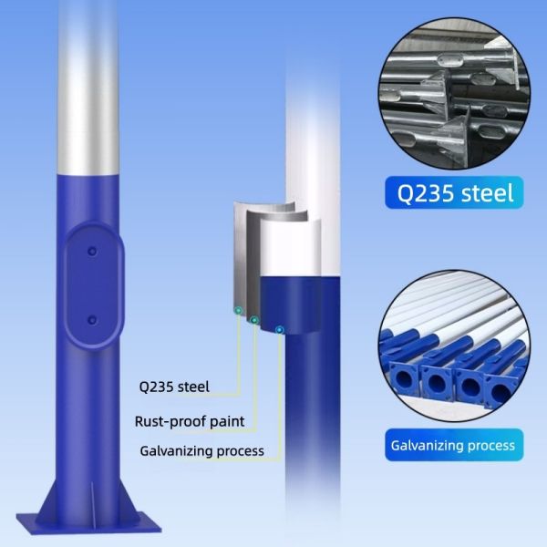 LED Solar Street Light With Split Type 12H Working Hours for Urban Greenways