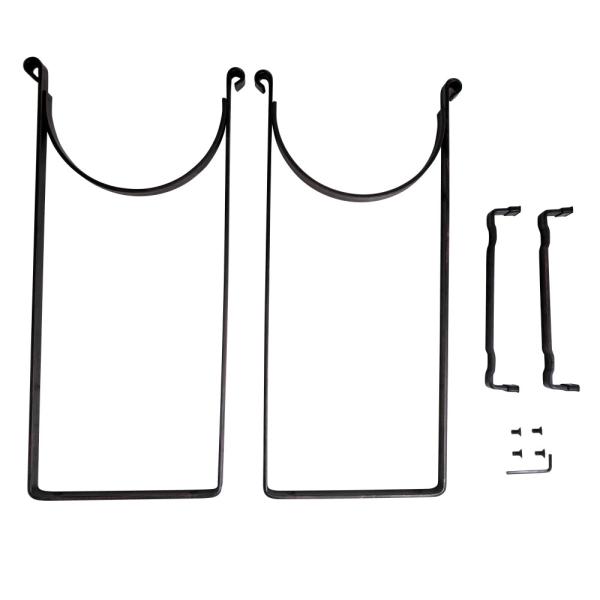 6 Foot Rectangular Welded Firewood Rack Holder Steel Wood Storage Racks