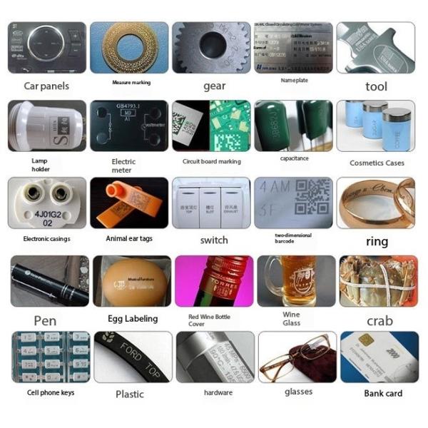 Máquina de marcado láser de fibra metálica HXT-20W Marcado láser de joyería Línea láser industrial