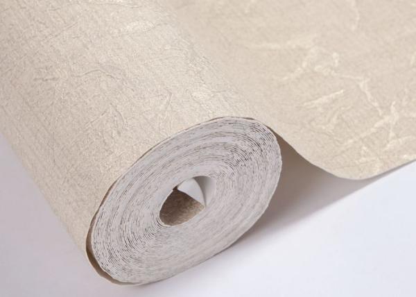 Modern Simple Style Washable Vinyl Wallpaper Light Pink Color For Indoor Decoration