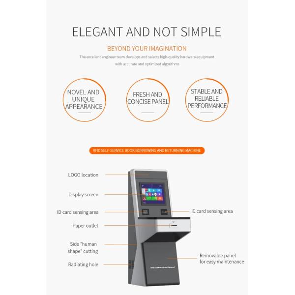 Машина Ki подержания и возвращающ книги библиотеки библиотеки станции книги данным по школьной библиотеки киоска оплаты собственной личности Multi