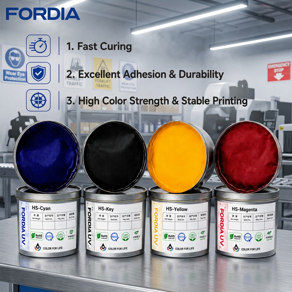 High Concentration UV Offset Printing Ink Fast Dry For Coated Paper Paperboard