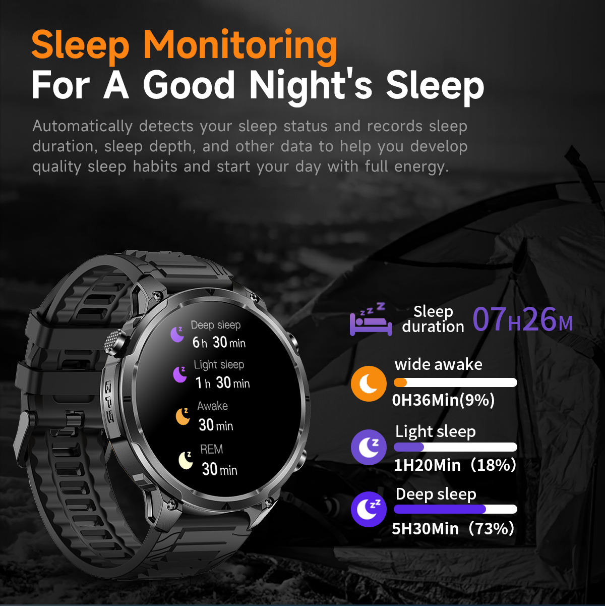 Smart Watch 2026 MK100 GPS 44-49mm TFT HD Screen Ultra High Precision Outdoor IP68 Fitness Tracker Multisport Tracker for Men