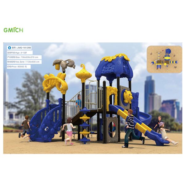 Anti Static Plastic Commercial Playground Equipment Education School Play Area