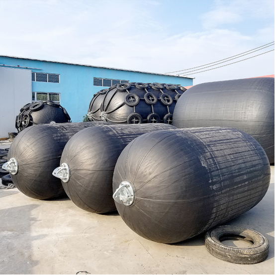 STS Marine Ship Yokohama Type Pneumatic Rubber Fender With Tires And Chain