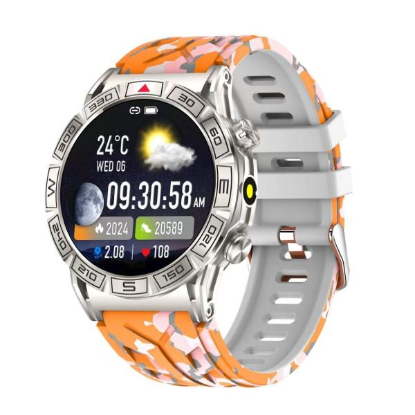 Waterproof Healthy Smart Watch Round Shape Exercise Recording Smart Watch With Calculator