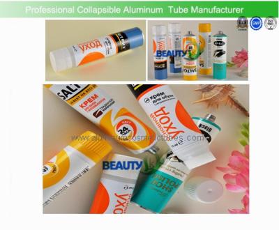 Shoe Oil Aluminum Empty Cosmetic Tubes 50ml Light weight Corrosion resistant