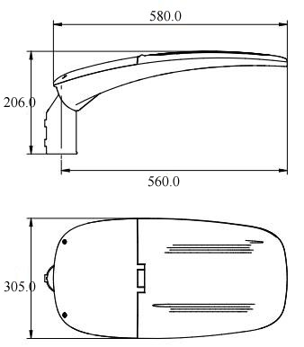 Energy Saving SMD 3030 Chip 30w 60w 120w 200w waterproof IP66 outdoor LED street lights