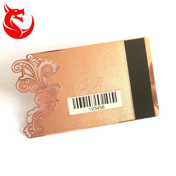 New design brushed gold popular creative metal cards
