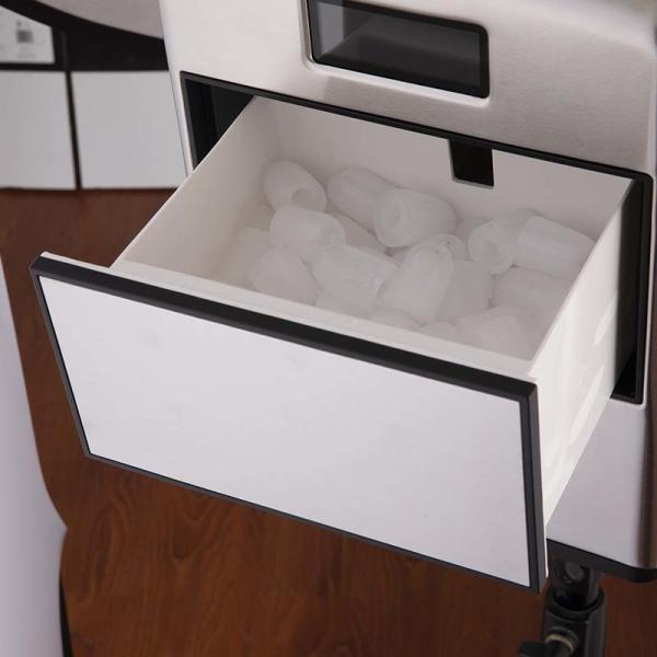 Черное серебряное СИД встречной верхней части касается портативной мини нержавеющей стали создателя льда