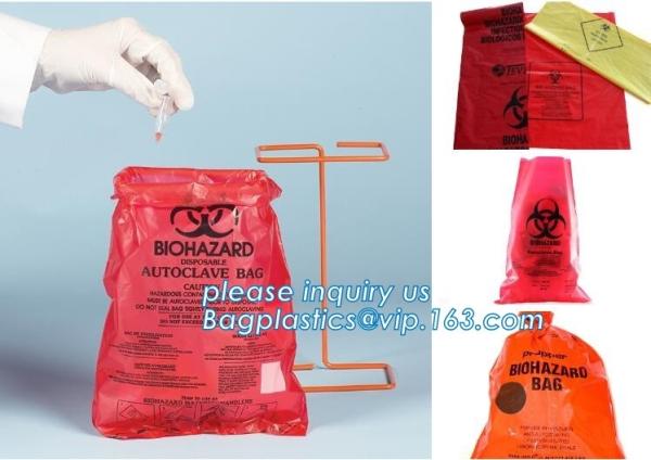 Clinical waste bags, clinical medial bags, clinical biohazard waste diposal bags, autoclavable biohazardous bags, medial