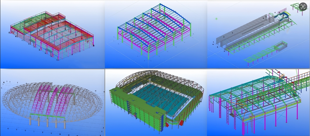 Tekla 3D Modeling Steel Building Engineering Services Steel Structure Detailing Services