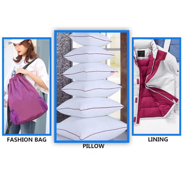 Pongee 100% полиэстер 50Dx50D повторно использовал ткань ЛЮБИМЦА для одежды куртки зимы