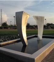Escultura de acero inoxidable para jardín exterior