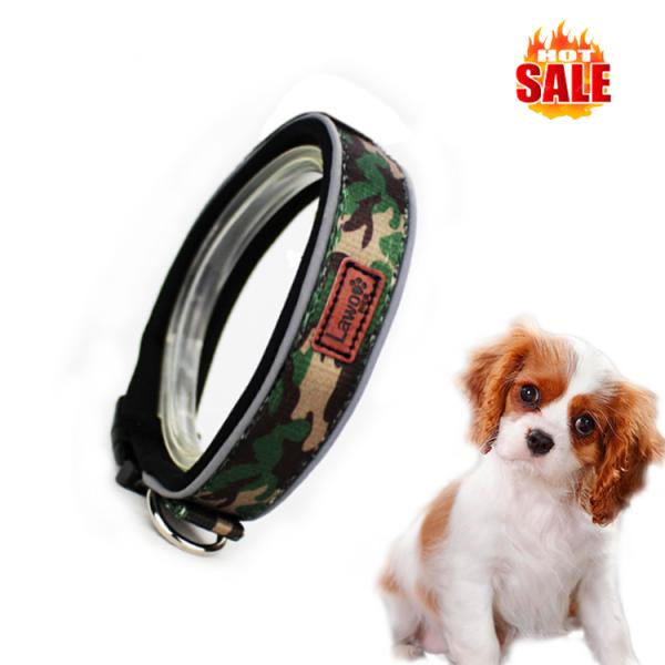 Luxury Pattern Reflective Big 	Nylon Dog Collars Products Pet Accessories Custom Dog Collar