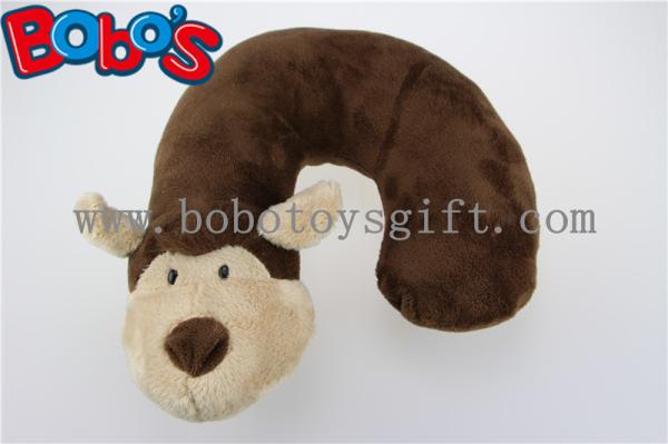 Cute Animal U-Type Neck Travel Plush Pillow Monkey Stuffed Neck Support