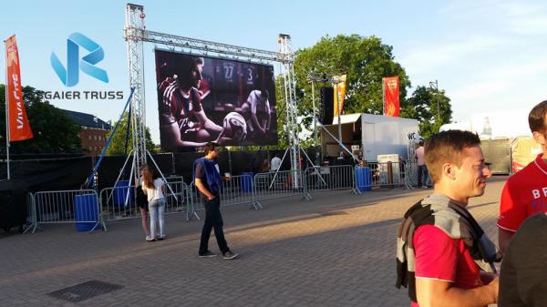 Outdoor Stage LED Screen Truss System Quickly Assemble Silver / Black Color