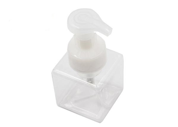 250ml Clear Pump Cosmetic Bottles , PETG Blank Shampoo Bottle White / Blue