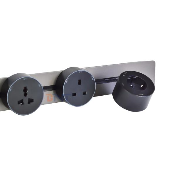 Multi Outlets Power Rail Track Socket New Style Wall Mounted Removable Power Socket Convenient for Kitchen