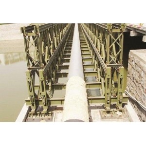 Custom Welding, Braking, Rolling Steel Structural Bailey Bridge, Pedestrian Bridges