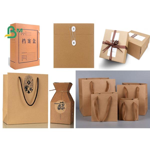картон 400gsm Kraft двойник картона Kraft высокой жесткости 400gsm встал на сторону бумага Брауна красная для упаковывая коробок