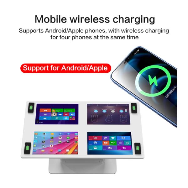 21.5 Inch 4 Screens Capacitive Restaurant Intelligent Wireless Charge Waterproof Touch Coffee TableTouch Screen