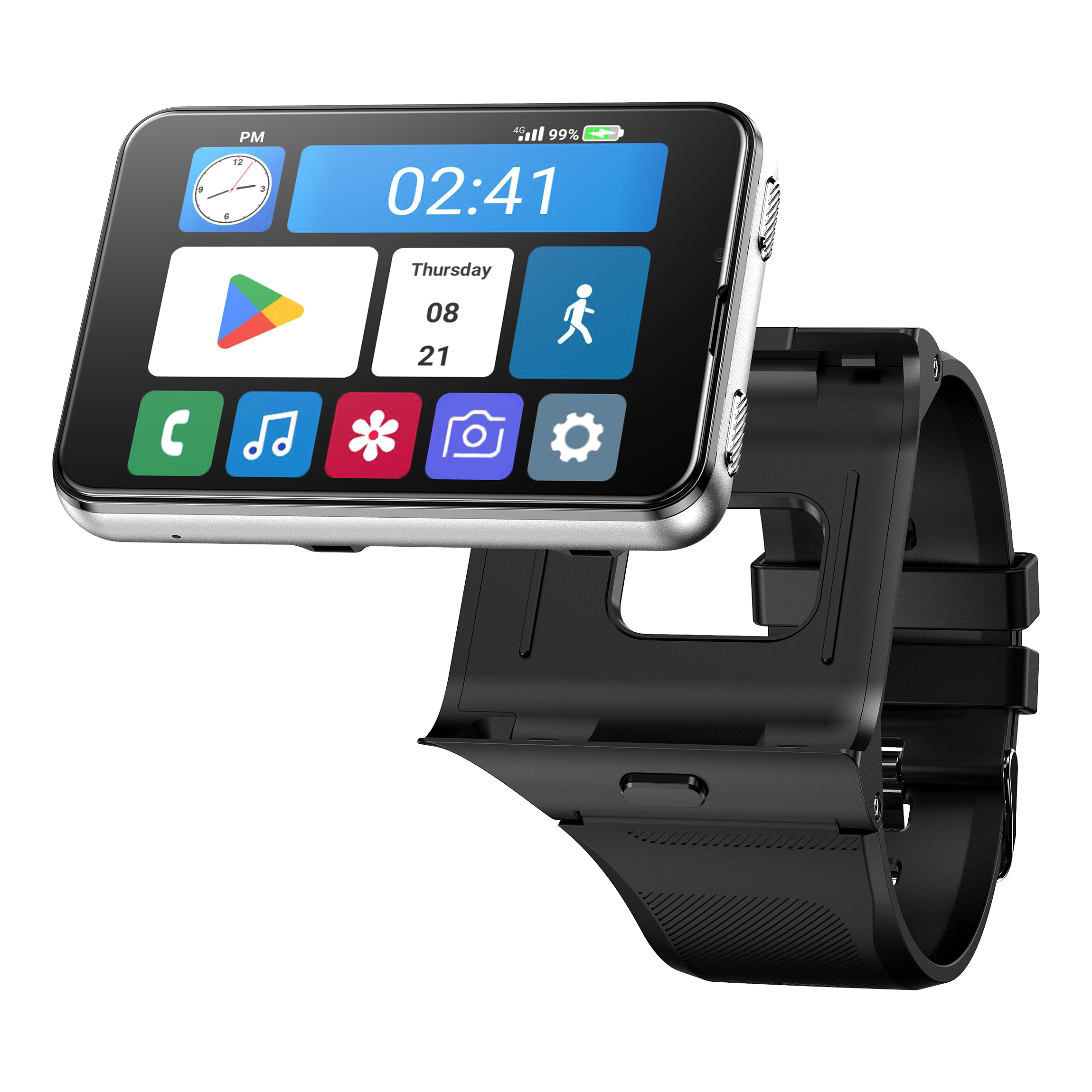 S999 plus Android 11 OS MTK6761 2.0+8.0MP Double caméra 4+64 Go BT GPS WiFi Appel téléphonique 4G Smartwatch