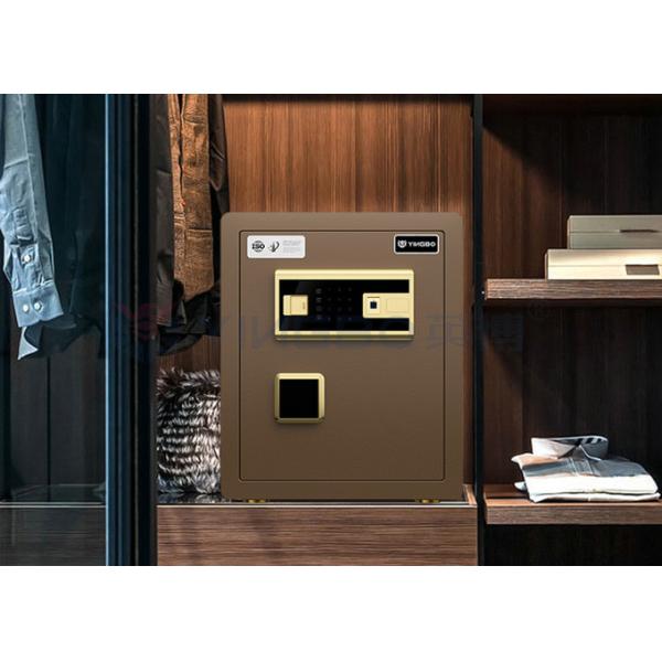 H450MM Fingerprint Lock Safe Box For Home Security(Coffee)