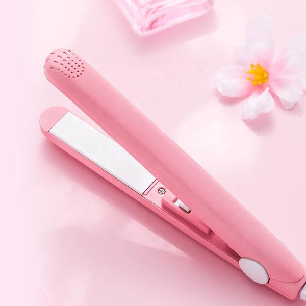 2 In 1 Mini Travel Flat Iron Hair Straightener 1/2 Inch Multifunctional Ultralight
