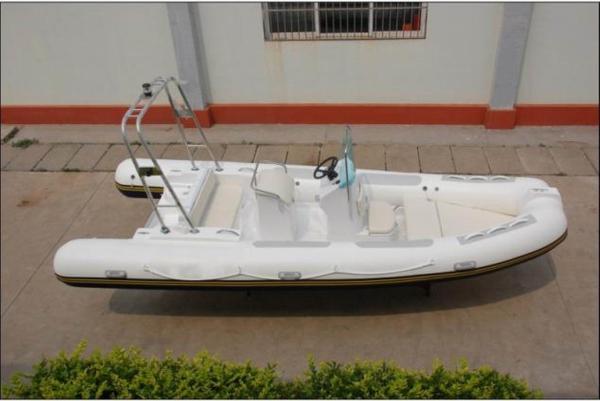 580cm Korea PVC   large center console inflatable rib boat rib580A big boat with teak floor