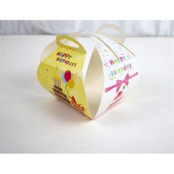 Birthday Cake Colored Cardboard Cake Box  Cupcake Boxes - CUSTOM SIZES