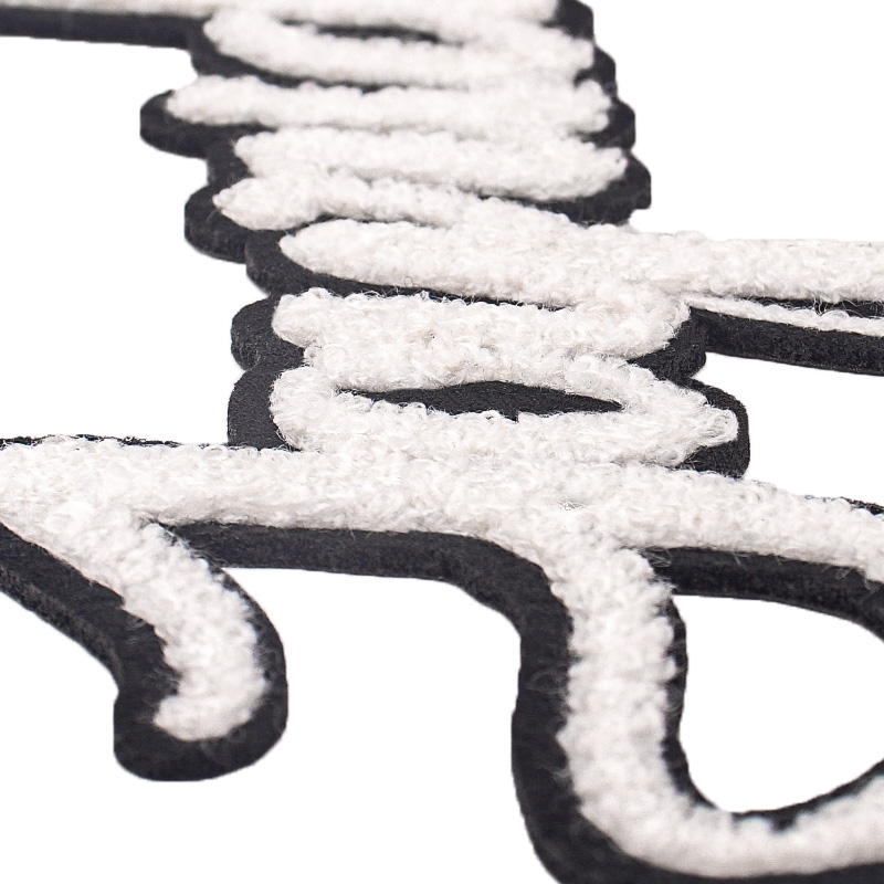 Custom Embroidered Large Patch Designer 3d Embroidery Iron on Chenille Patches for Men's Jackets