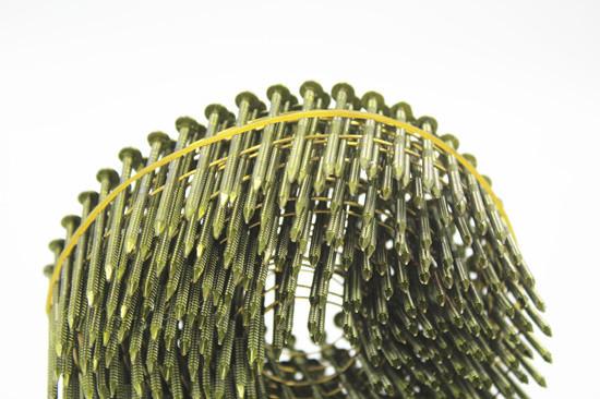 2.3*65mm 16 graus Galvanizado fio Soldado Anel pregos ANSI Standard Nail bobina